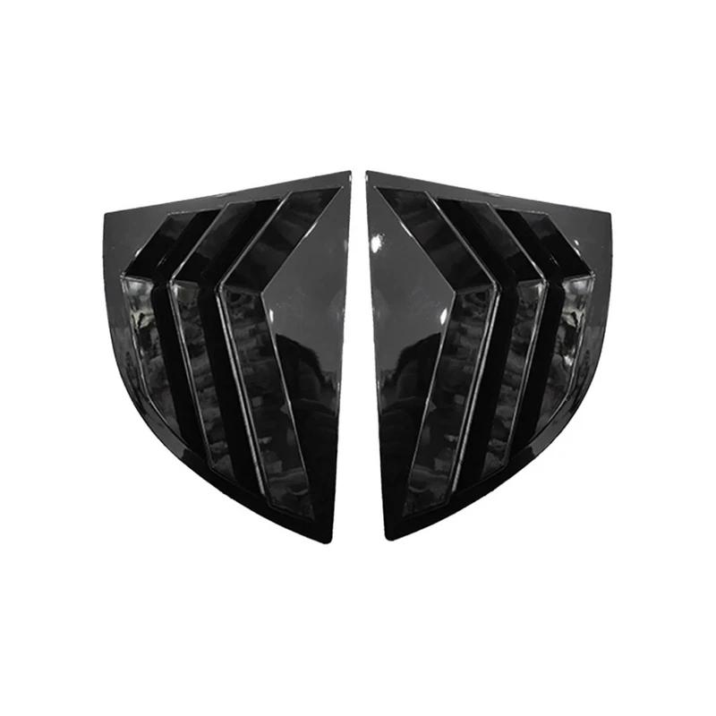 Fit For Honda Civic Senda 8th 2006-  2009 2010 Front Rear Side Window Blinds Trim Cover Louver Stickers Frame ABS Carbon Fiber