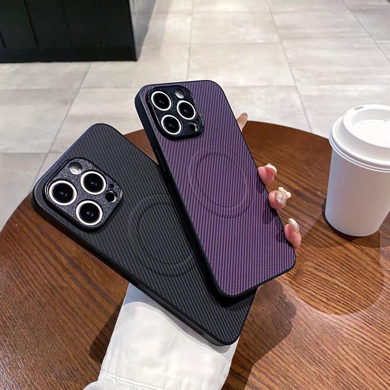 For Realme GT 8 Pro Luxury Magnetic Wireless Charge Case For Realme GT NEO 2T GT2 Pro GT7 7T Carbon Fiber Armor Shockproof Cover