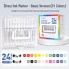 Lan Guo 288-Color Soft Tip Liquid Acrylic Markers Gift Box for Students & Children - Stackable Watercolor Pens