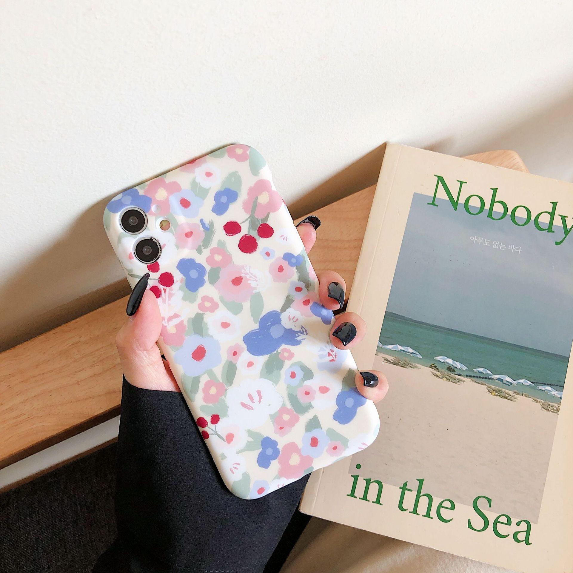 

Винтажный маленький чехол с цветами для iPhone 11 iPhone 12 iPhone 14 Pro Max iPhone X/XS