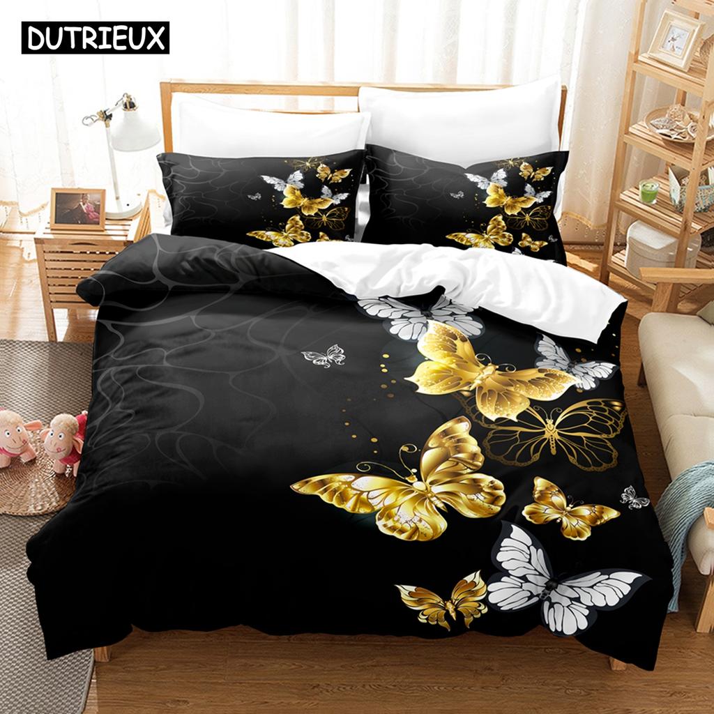 3D The Butterfly Bedding Sets Duvet Cover Set With Pillowcase Twin Full Queen King Bedclothes Bed Linen