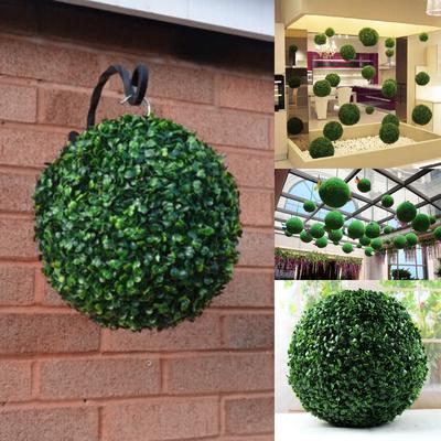 Plastic Topiary 30cm Tree Leaf Effect Ball Hanging Home Garden Decoration Hot
