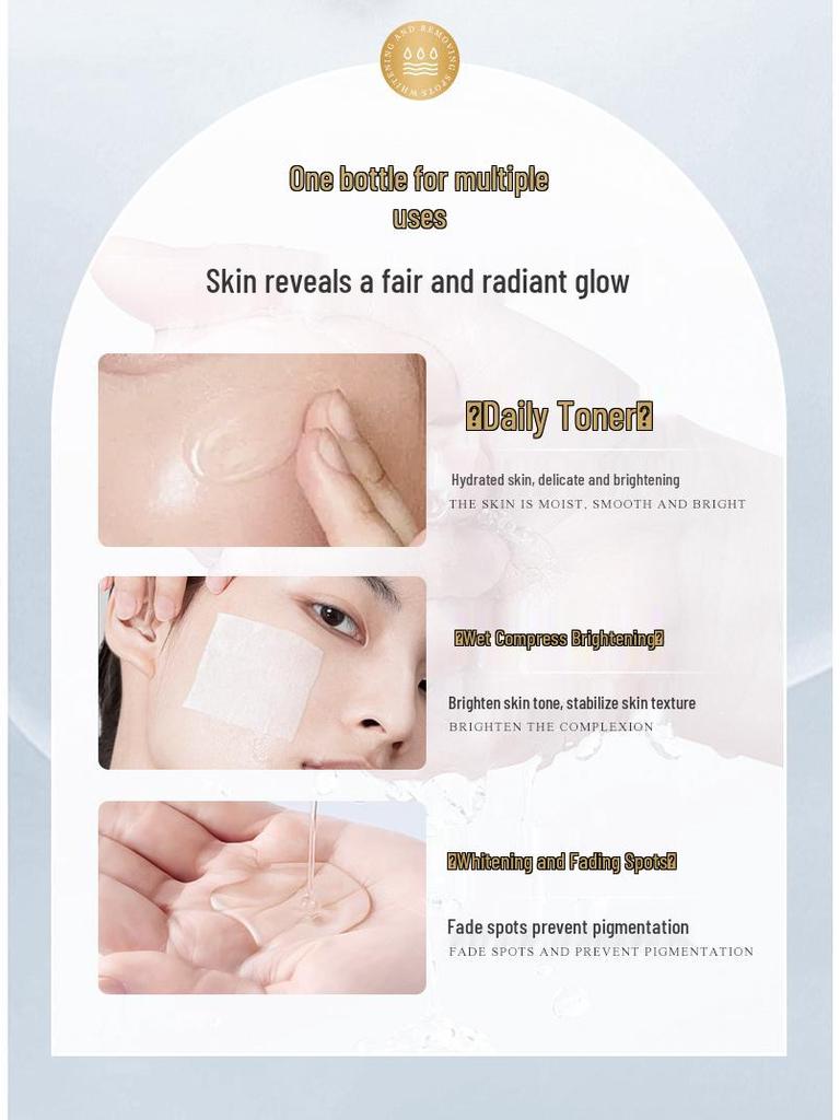 Whitening Repair Toner: Brightens, Reduces Spots, Niacinamide Infused, High-End Skincare