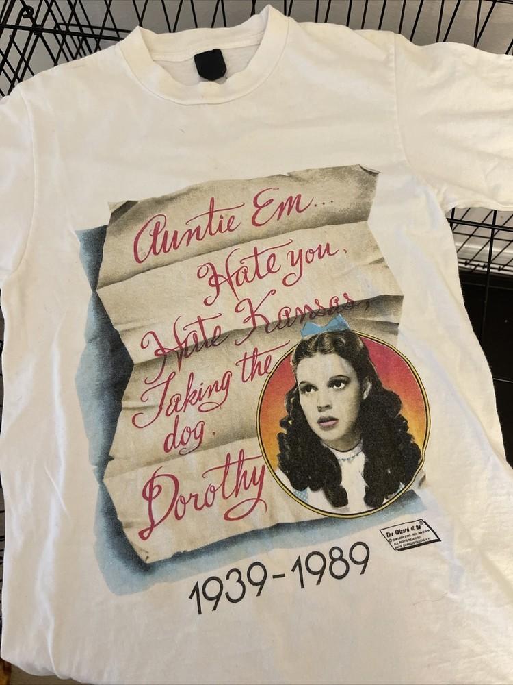 Vintage 80s Wizard Of Oz Dorothy T-Shirt Unisex Cotton Tee All Sizes Z001 Unisex T-Shirt S