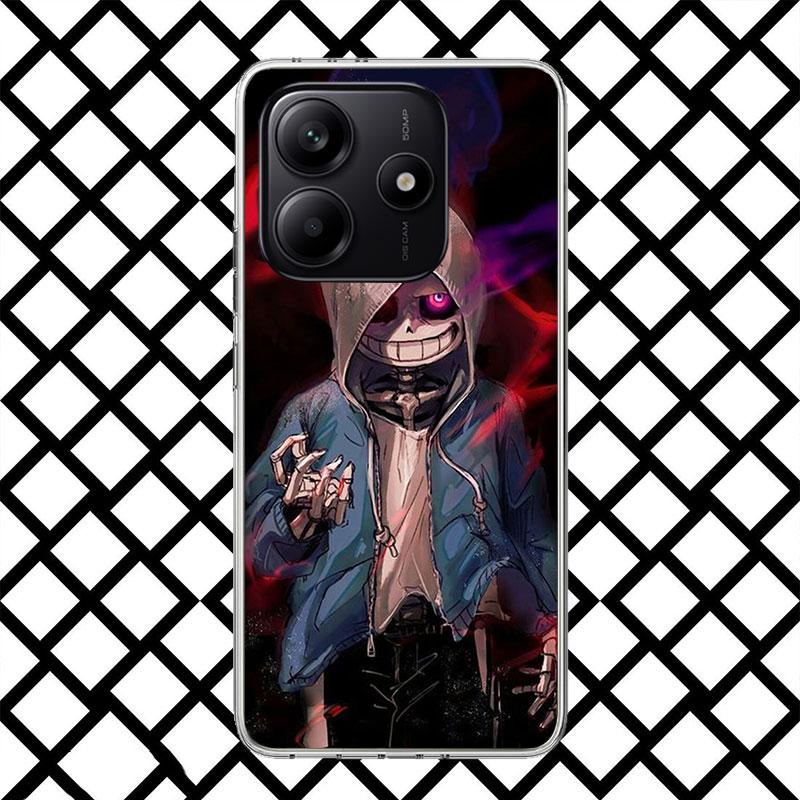 U-Undertale Sans Doggo Phone Case for Xiaomi Redmi Note 15 14 14S 13 12 12S 11 Pro Plus 11E 11T 11S 10S 5G Soft Cover Fundas Red
