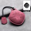 Étui de Protection en Cuir pour Clé de Voiture à 4 Boutons pour Chery Jetour Traveller 2024 2023 Coque de Clé Auto Porte-Clés