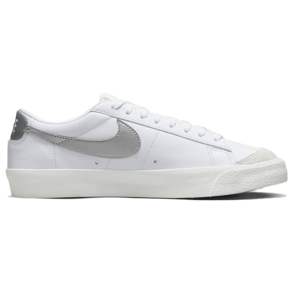 New Nike Blazer Low 77 White Metallic Silver Women's DC4769-113