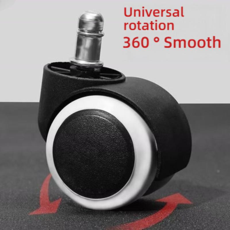 5/1PCS Chair Wheel Caster Replacement Soft Mute Desk Caster Wheels for Work Chair Heavy Duty Safe Rolling Office Chair Wheels
