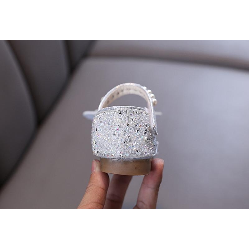 Spring/autumn new style ladylike baby girl children's princess rhinestone single shoes leather shoes dance performance shoes