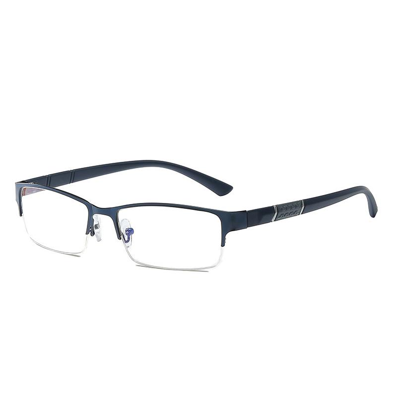 High-quality Men Square Plain Glasses Optical Spectacle Anti Blue Light Computer Glasses Myopia Glasses Nearsighted Eyewear -1.0