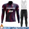 TEKR Man Cycling Maillot Winter Thermal Fleece Clothing Bicycle Clothes Jersey Men 2026 Bib Road Jackets Set Sportswear Cycle