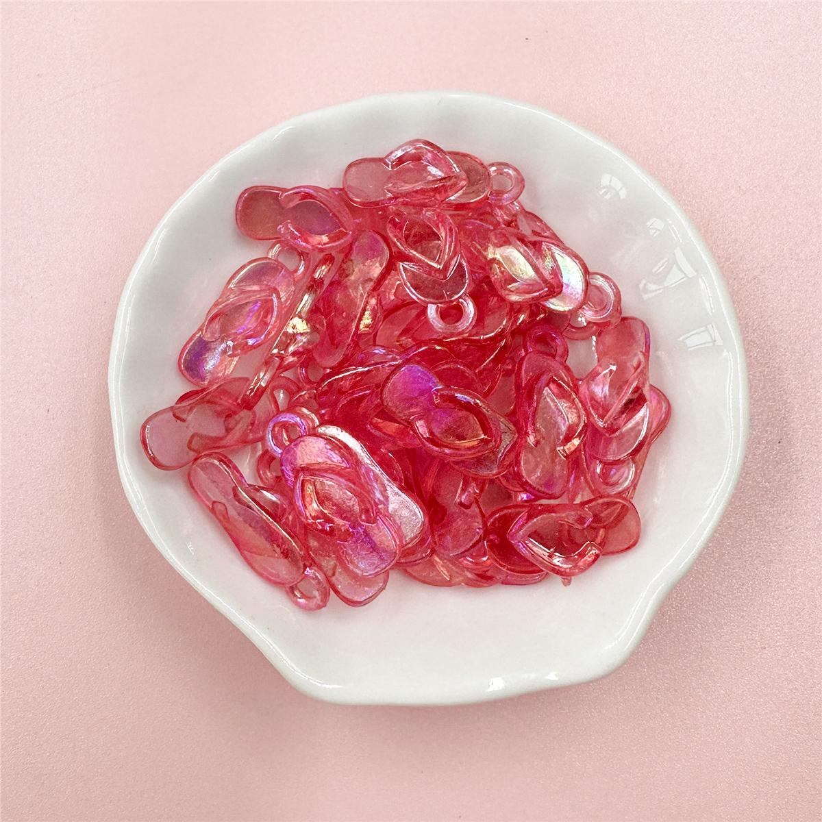 

Изготовление телефонной цепочки, цветные бусины, материал, акрил, сделай сам, материал для ручной работы, тапочки, форма, ремесло, 30 шт., 8*22 мм, аксессуары розы красного