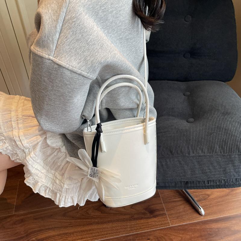 Fashion Handbag Solid Color New Casual Solid Color Shoulder Bag Commuter Messenger Bag