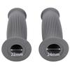 nakira Motorcycle Grip Moped Handle Barrel Type 0.9 inch (22.2 mm) Left and Right Set Rubber F Type (Gray)
