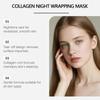 Collagen Night Wrapping Mask Peel Off Mask Brightening Facial Mask Deeply Cleansing Pores Shrink Hydrates Nourishing Skin Care