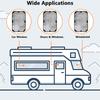 UV Protection Door Window Covers  Window shield Sun Shade Blocker Car Window Sun Shades Door Window Screen Cover