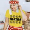 2026 Mama Vintage Flower Print T Shirts Mom Life Casual Short Sleeve Streetwear Women Fashion Mothers Gifts Tshirts Tops