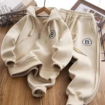 Spring and Autumn Kids Tracksuit Children's Hoodie Sportswear Boys Hoodie and Pants Two Piece Set Loose Set