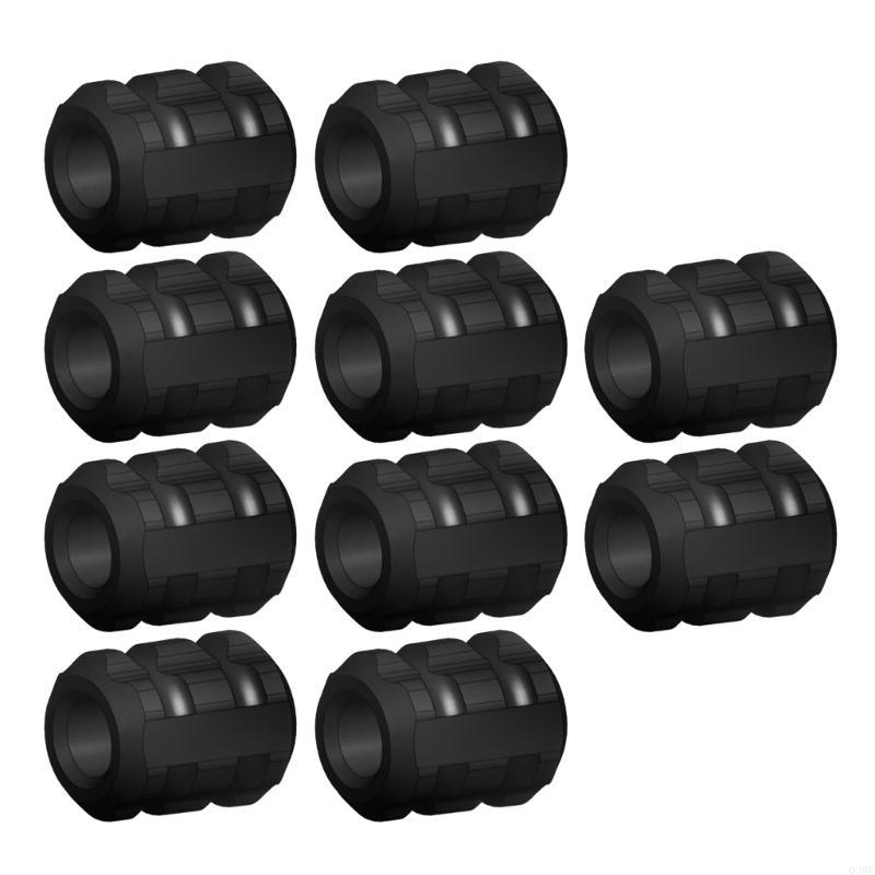 10Pcs Bicycles Brake Cable Silicone Sleeve Line Tube Protector Bicycles Cable Protector Gear Cable Frame Wrap Protector чёрный