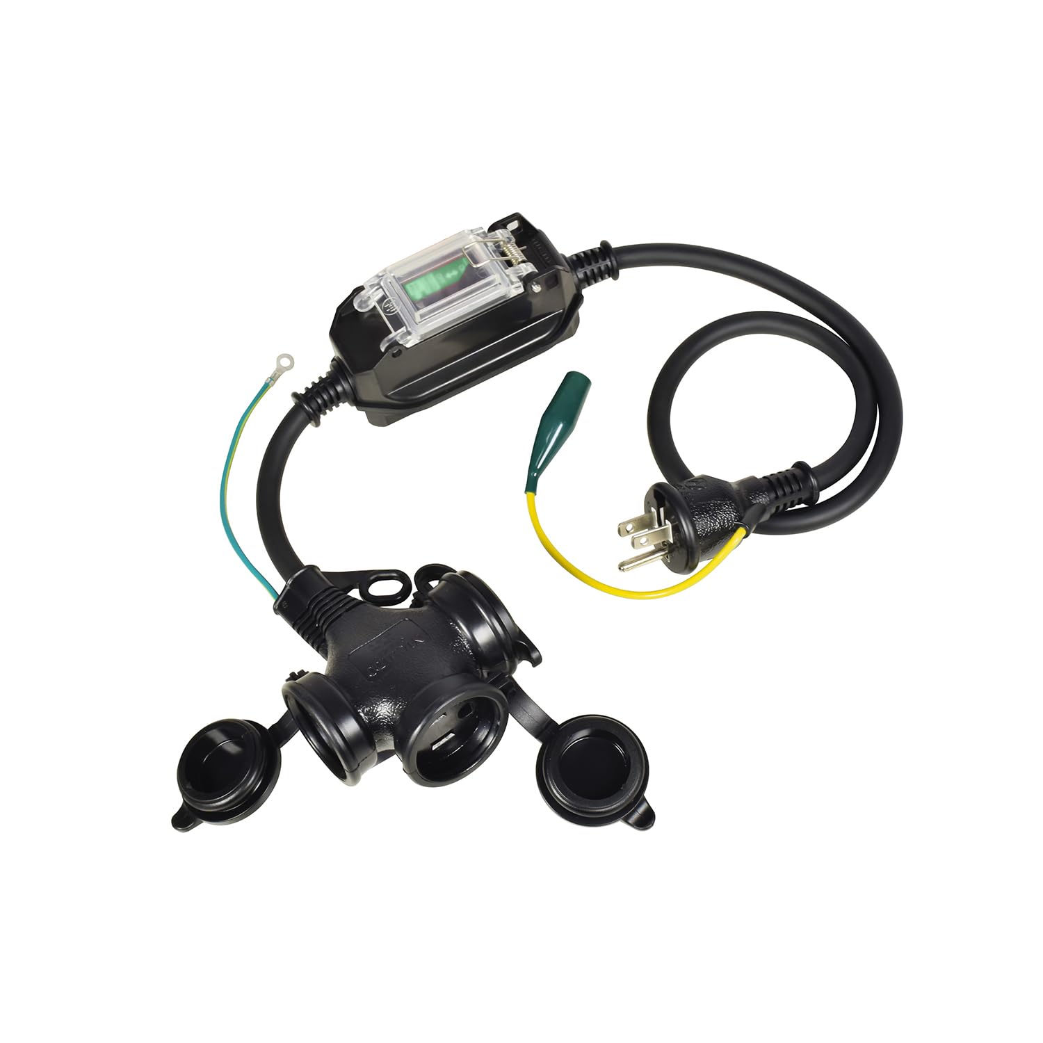 

Nichido Ind. Rainproof Pockin Breaker, for Ground Fault Protection, Indoor/Outdoor Use, FBW-EB-T