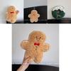 Christmas Plush Pillow With Cartoon Gingerbread Man Design For Holiday Decor And Gifts