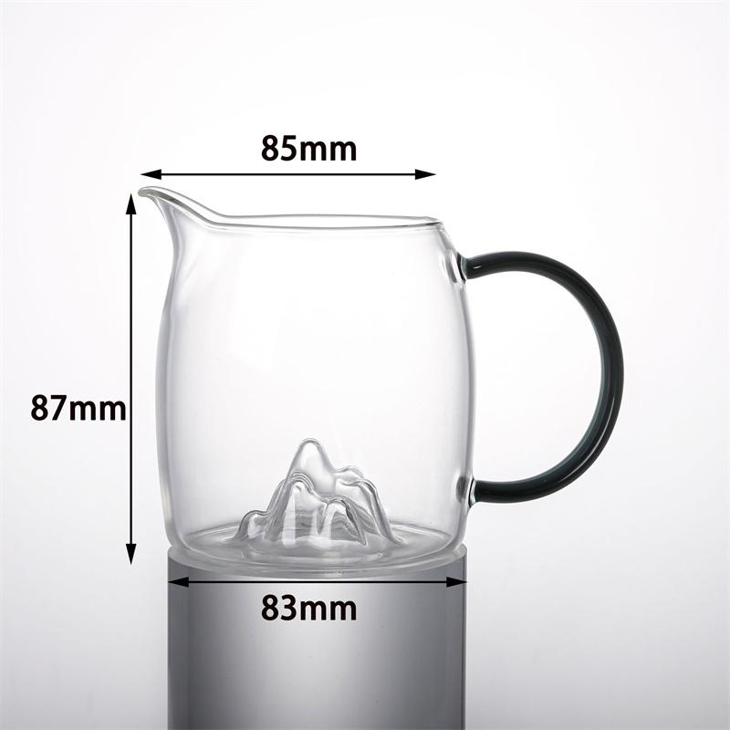 400ml Ulcior de Ceai din Sticlă Termorezistentă Guanshan Ceașă de Echitate Set de Ceai Kung Fu Chahai Ceremonie Ceai Ceașă de Servire din Sticlă Ceainic de Cafea