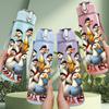 1PC Duck Bird Family Group Print 750ml Color Plastic Sports Water Bottle Leakproof Flip Straw Lid Suitable for Sports Office Home Use