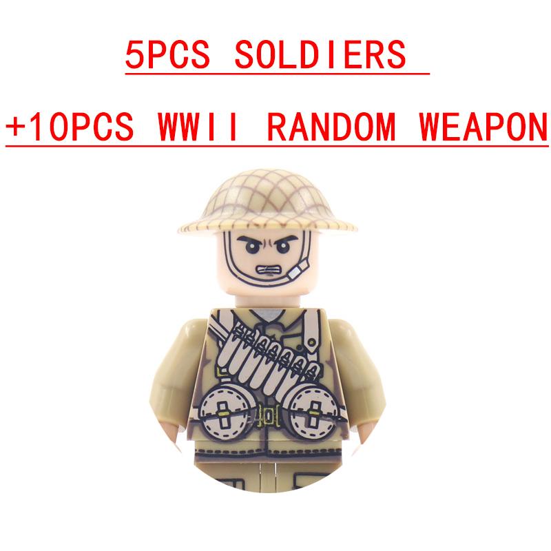 25/50/100 Stück Soldat Polizei Gangster WW2 Armee Militär Waffen SWAT Pistole Bausteine Figur Zubehör Modell Stein Spielzeug
