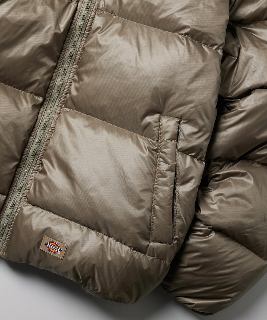 Dickies Block Heavy Down Jacket Khaki Gray