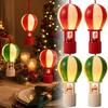 Luminous Hot Air Balloon Ornament Snowman LED Night Light Christmas Hanging Decoration  Home