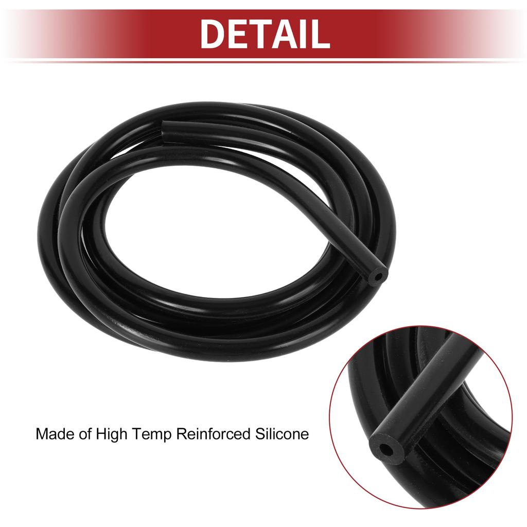 ACROPIX 130 PSI Max Pressure Silicone Vacuum Tube Hose Automotive Vacuum Line High Temperature