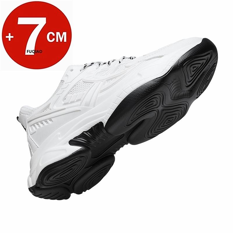 Neue 7cm Absatzsteigernde Retro-Sneaker Für Herren Übergröße 36-46 Bequeme Klobige Dicke Sohle Freizeit-Sport-Aufzugsschuhe