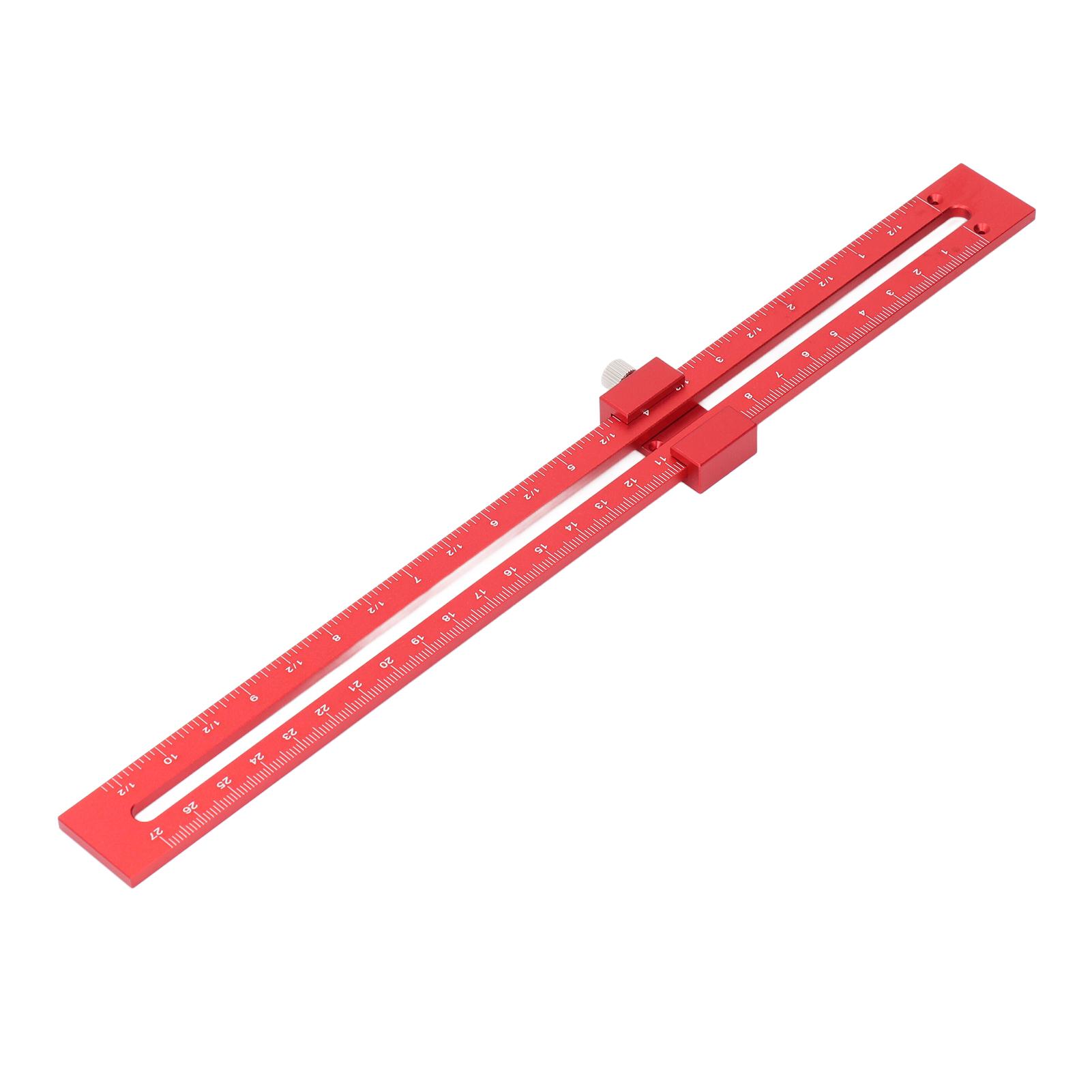

Деревообрабатывающая карманная линейка 300 мм из алюминиевого сплава, регулируемый скользящий упор, разметочная линейка