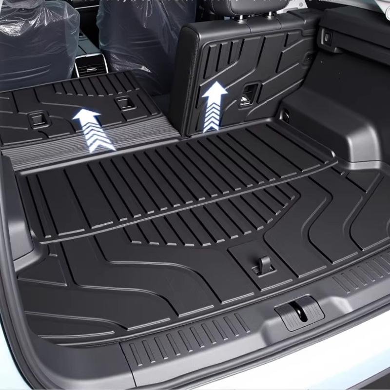 For JAECOO j7 PHEV 2026 2025 Car Rear Trunk Cargo TPE Trunk Mat Floor Tray Rear Seat Backrest Pad Auto Accessories