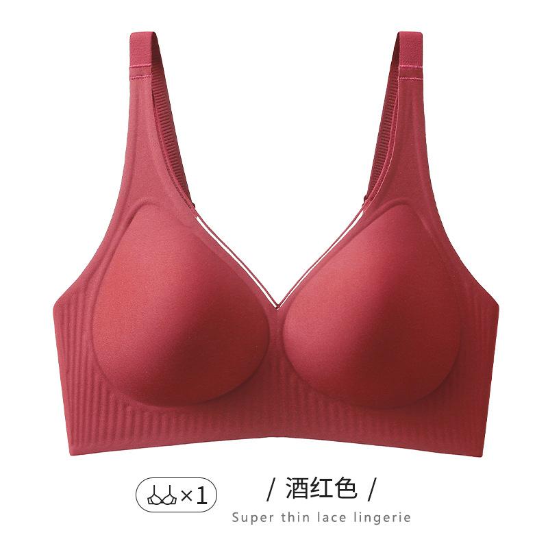 Underwear women's small breasts gather and close secondary breasts to prevent sagging, no steel ring, large breasts show small bras, soft support