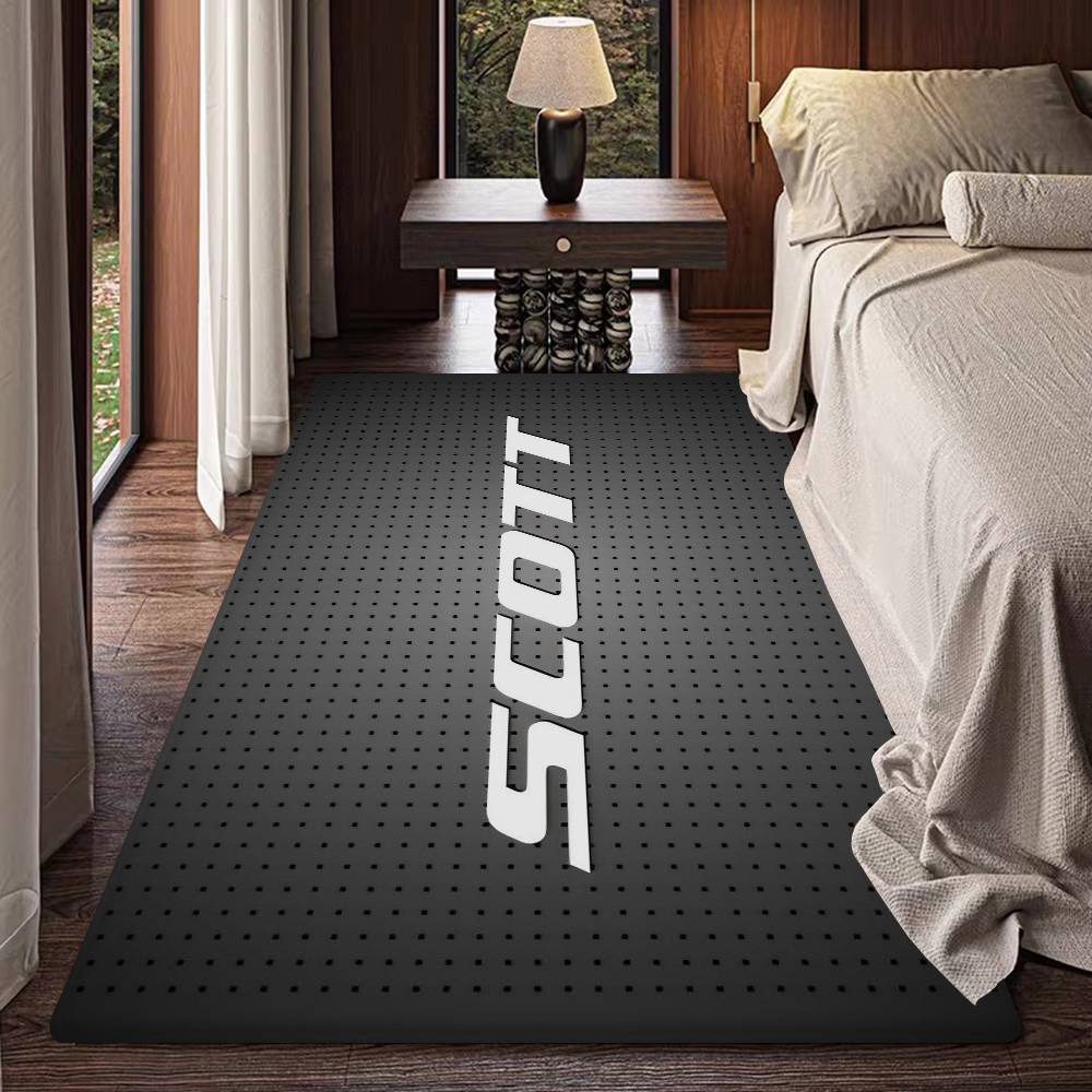 S-ScottS Bike Logo Floor Mat Retro Multiple Choice Living Room Kitchen Rug Non-Slip Modern Home Decor