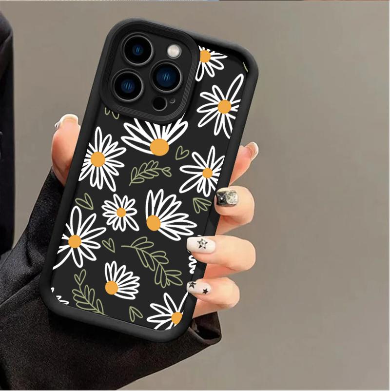 Case Cover For Realme 16 15 Pro 14 13 12 11 Plus 5G 15T C75 C71 C53 C55 GT6 GT3 Silicone Phone Casing Daisy Flowers Soft