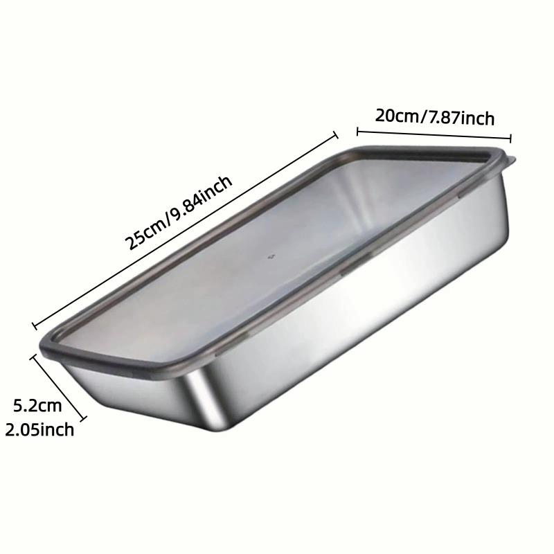 

1Pc Airtight Food Container, Leak-Proof Stackable Kitchens Accessories, Holds Knifes, For Kitchen Meal Prep & Fridge Storage