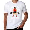 Adam Likes Bears Gym  White Writing Tshirt Casual Everyday Short Sleeve Tshirt