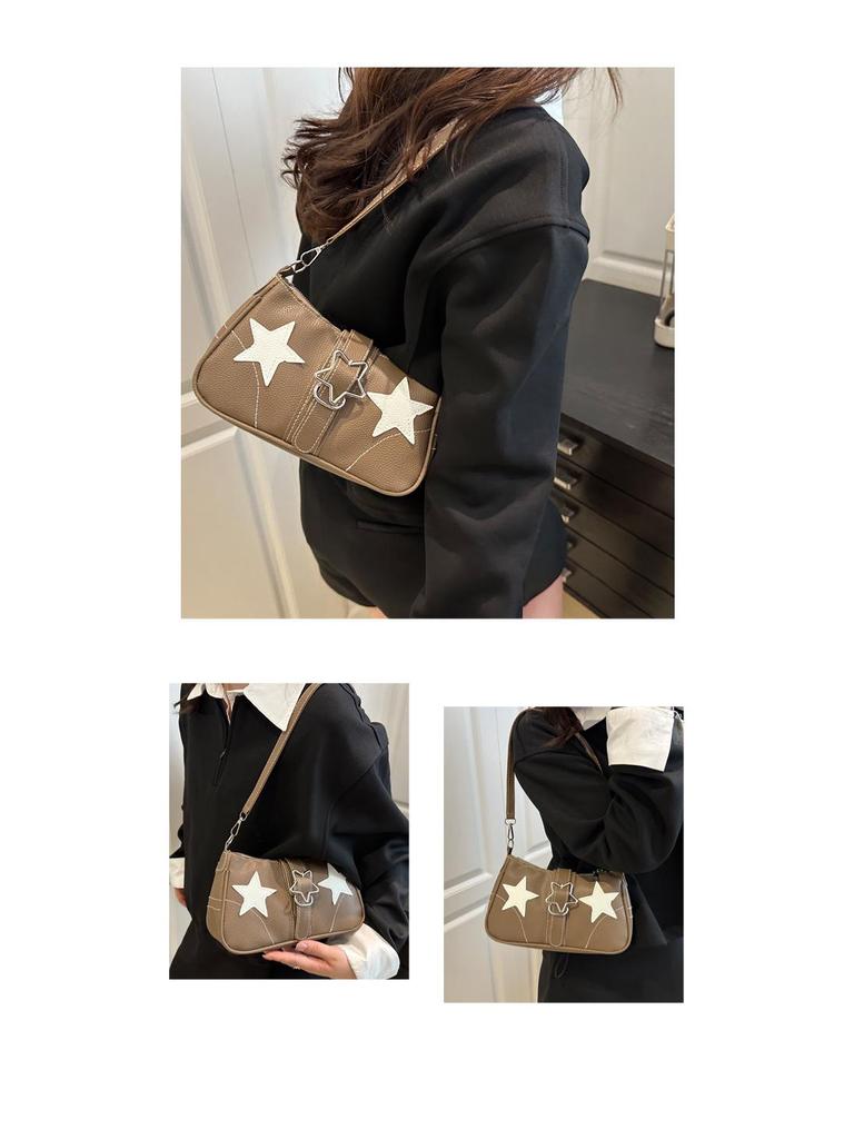 Trendy Star Design Women's Underarm Shoulder Bag - Fashionable and Versatile for Commuters