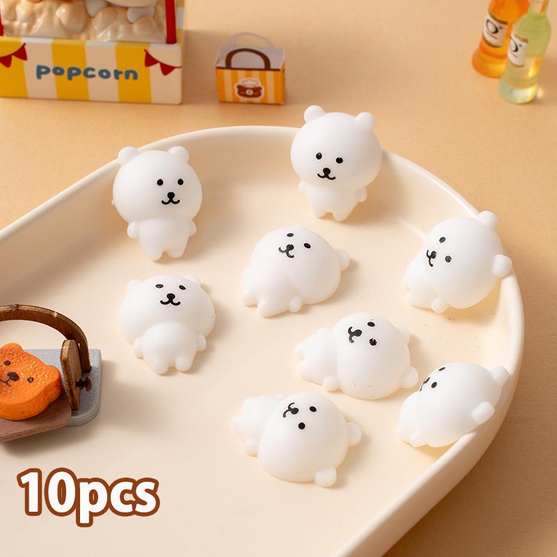Kawaii Mochi Sıkılabilen Oyuncaklar Karikatür Ayı Sıkma Stres Giderici Sıkılgan Eğlenceli Yumuşak Duyusal Soyut Yapışkan Oyuncak Parti Hediyesi Hediye