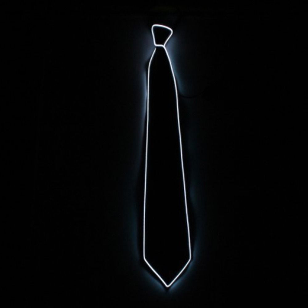 DJ Bar Club Shirt Uniform Gift Business Wedding For Men For Women Party Luminous Tie Neck Ties Glowing Tie LED Tie