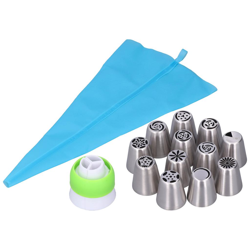 Piping Tip Set Easy Cleaning Smoothing Surfaces Flower Frosting Tip for Decorating Cakes Cupcakes