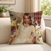 Singer PPink PPantheress Cushion Cover Soft Short Plush SkinFriendly Cushion Case for MultiScene Use