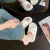Fairy wind with skirt, thick-soled cool slippers, women's summer wear fashion 2025 new super fire going out beach sandals