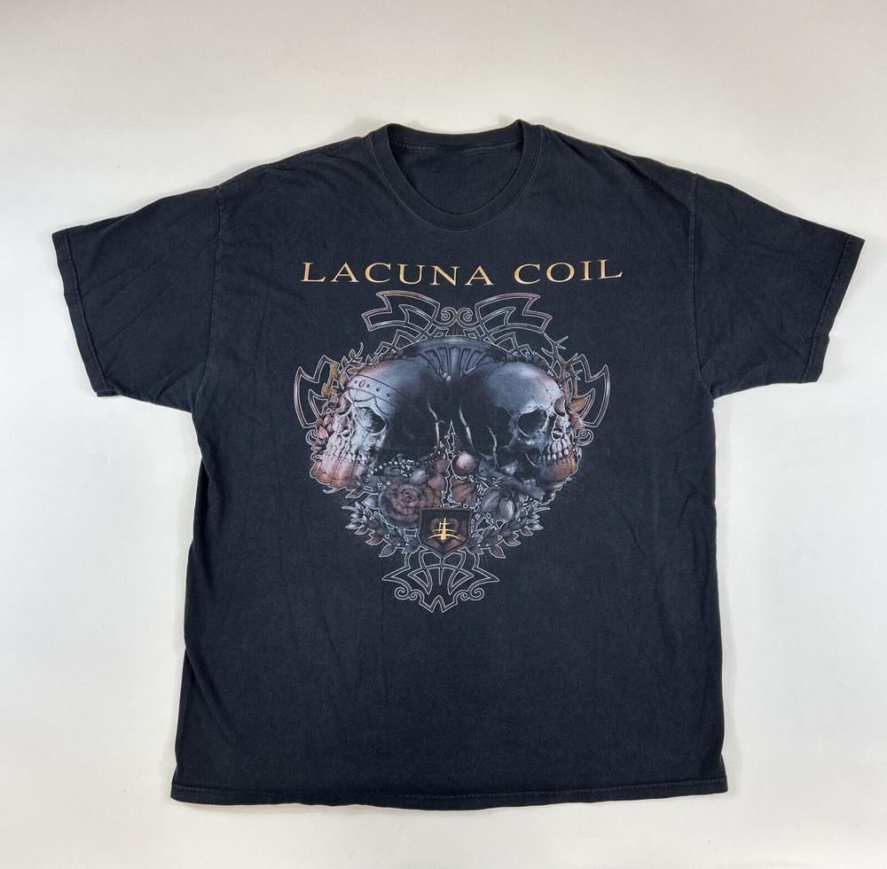 Винтажная футболка унисекс группы Lacuna Coil Хлопковая футболка для взрослых SB078 S