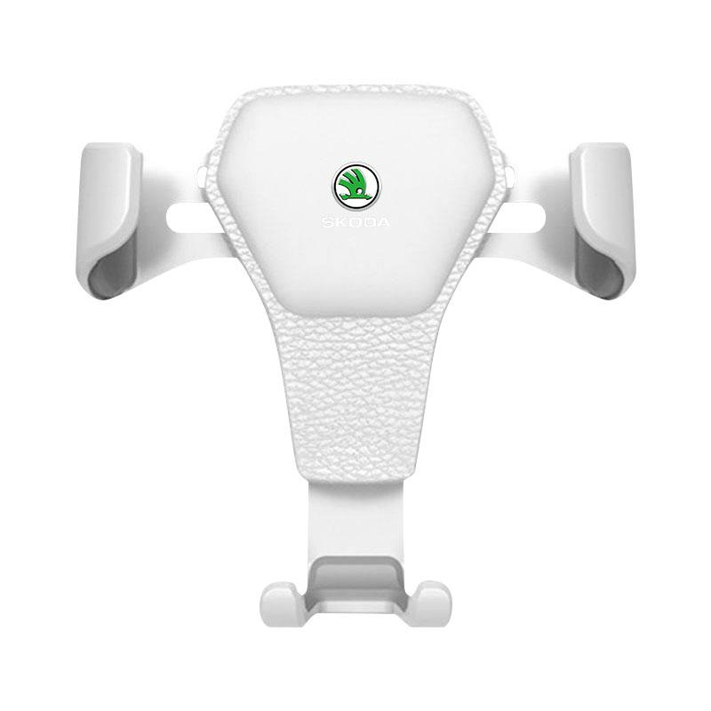 

Car Phone Holder Air Vent G-Sensor Smartphone GPS Stand for Skoda SCALA Superb Octavia 2 3 A4 A5 Fabia Kamiq Kapoq Kodiaq Rapid белый