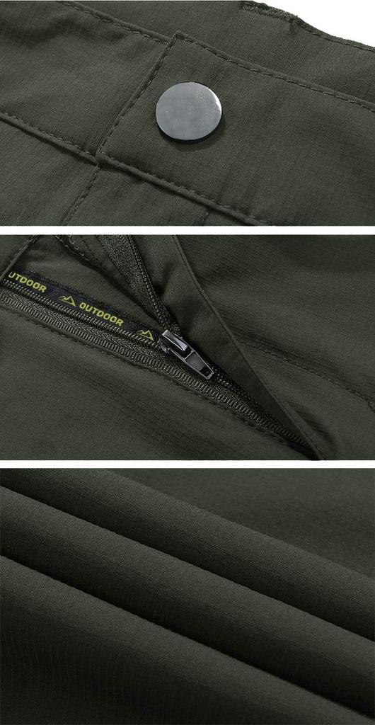 TACVASEN Sportswear, Lightweight Climber Pants, Sweatpants, Leg-Slimming, Plus Sizes, Biker Style, Green, Size 2XL