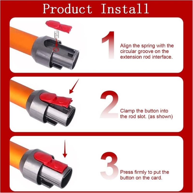 Easy To Install Vacuum Head Clip Button Cleaner Electric Drives Part for Effortlessly Replacement Reliable Connection