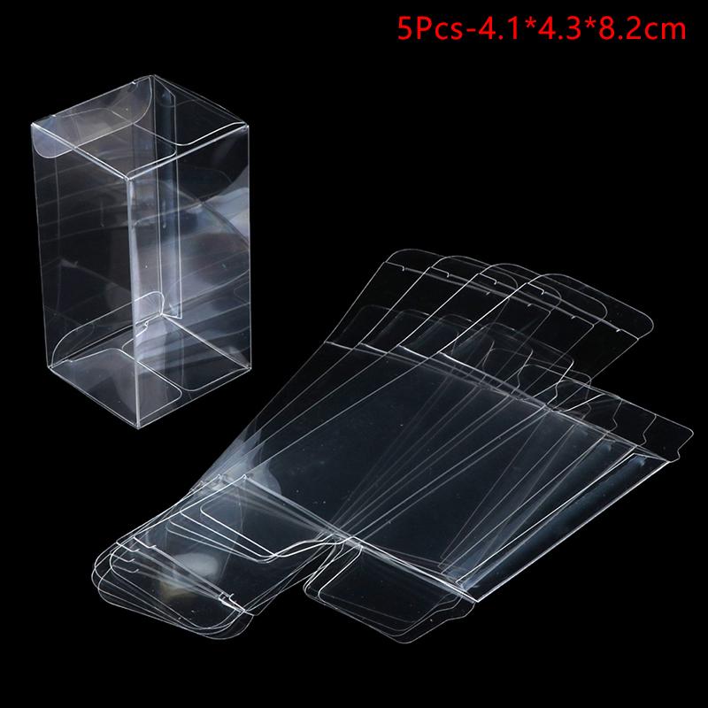 2/5Pcs 1:64 Car Model Display Box Transparent Protective Case Pvc Dust Cover Storage Holder